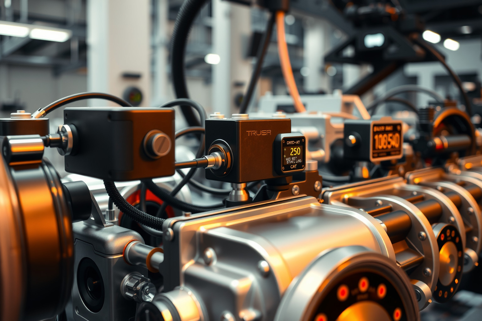 A szenzorok valós idejű adatokkal javítják a hajtómű teljesítményét.