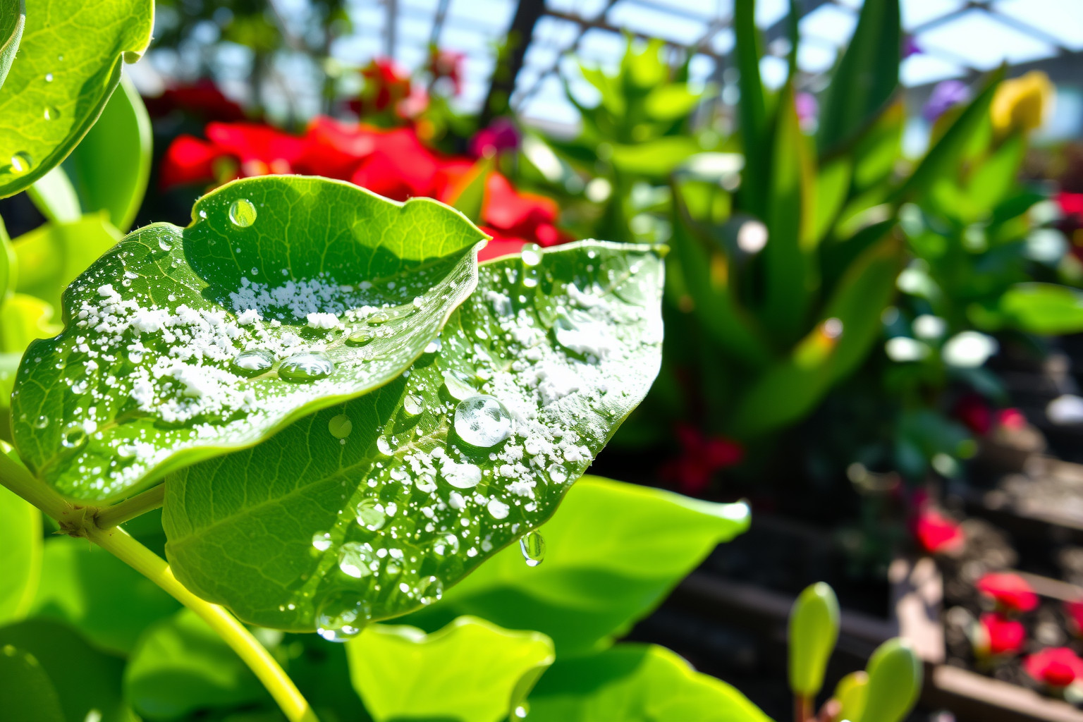 A szódabikarbóna enyhén növelheti a fotoszintézis hatékonyságát.