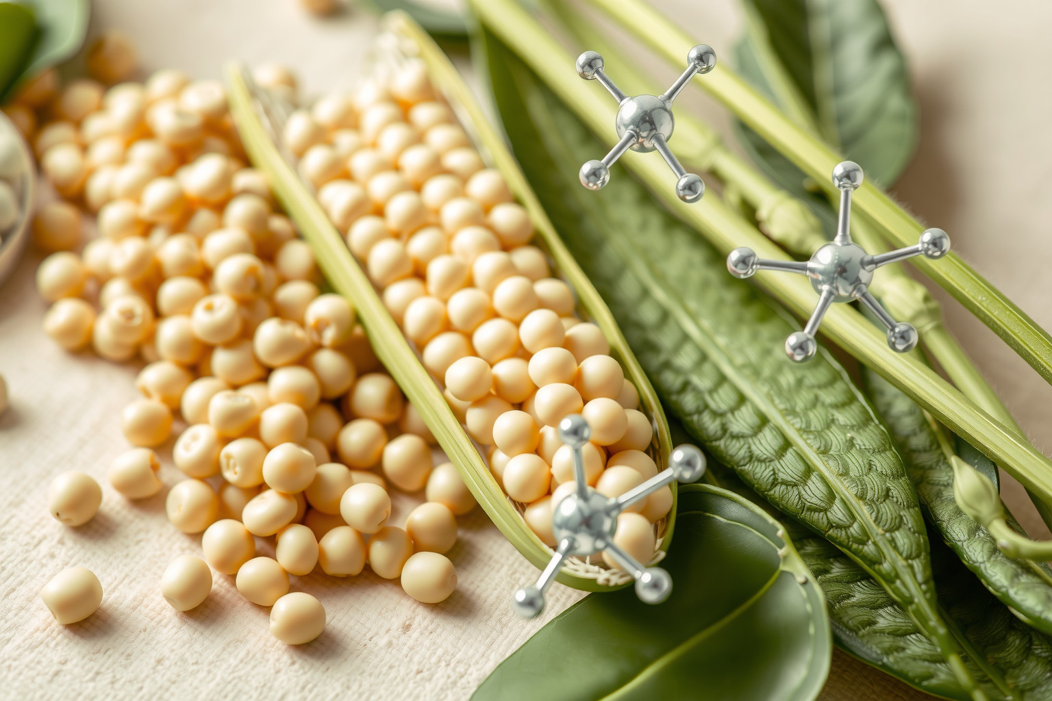 A szója fitoösztrogének enyhíthetik a menopauza tüneteit.