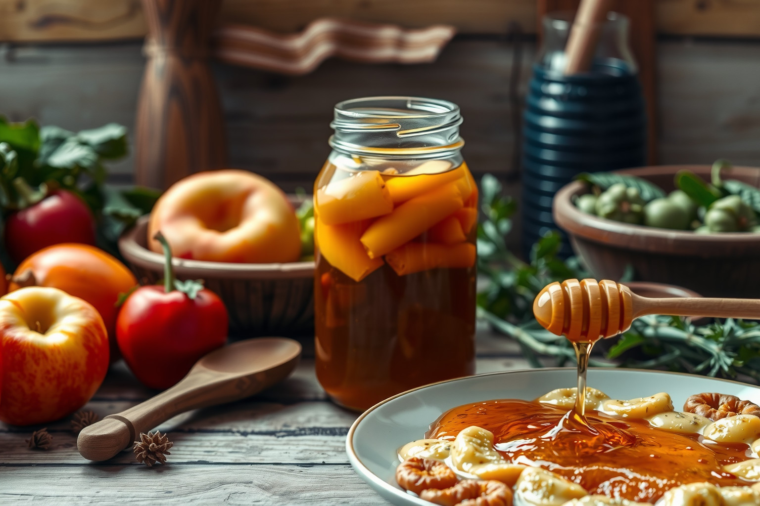 A vegyes méz gazdag ízt ad salátákhoz és marinádokhoz.