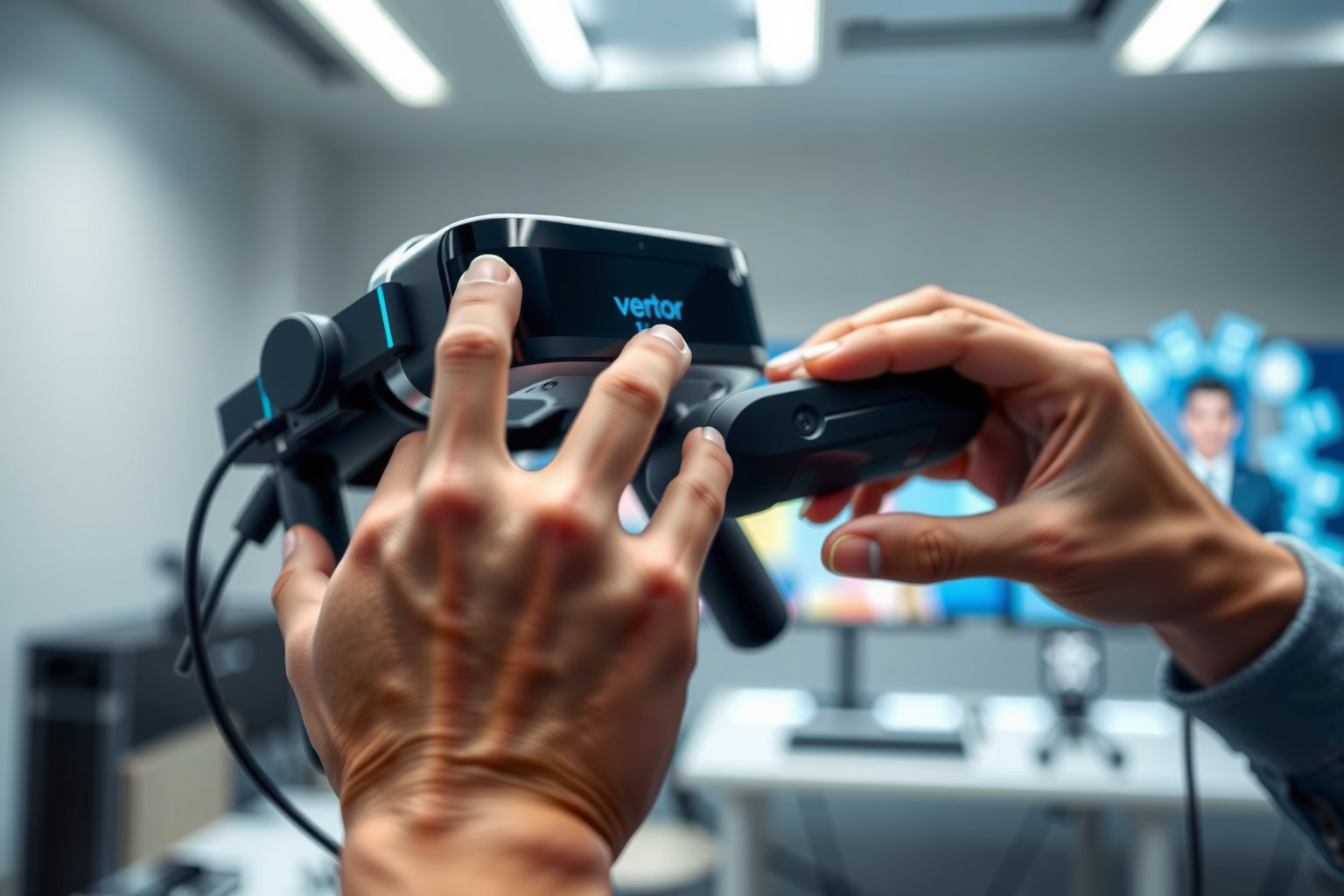 A kézmozgás-követés valós idejű interakciót tesz lehetővé VR-ben.