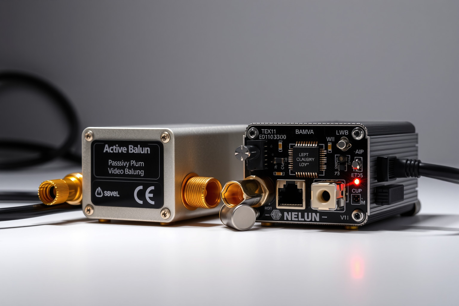 Az aktív balunok erősítik a jeltovábbítást hosszabb távon.