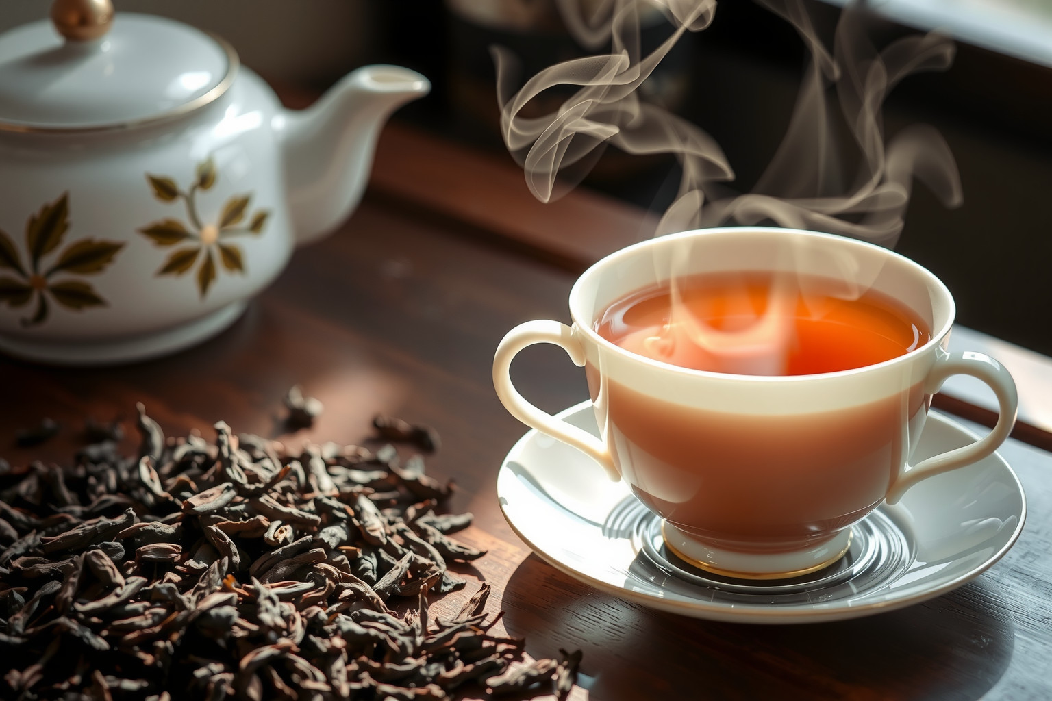 A Wu Long tea többszöri felöntéssel bontja ki ízét.