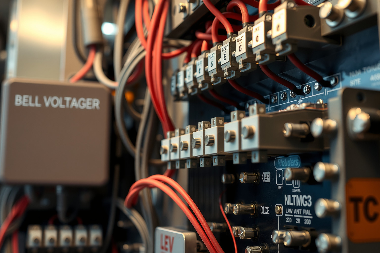 A csengő transzformátor biztonságosan csökkenti az áramkör feszültségét.