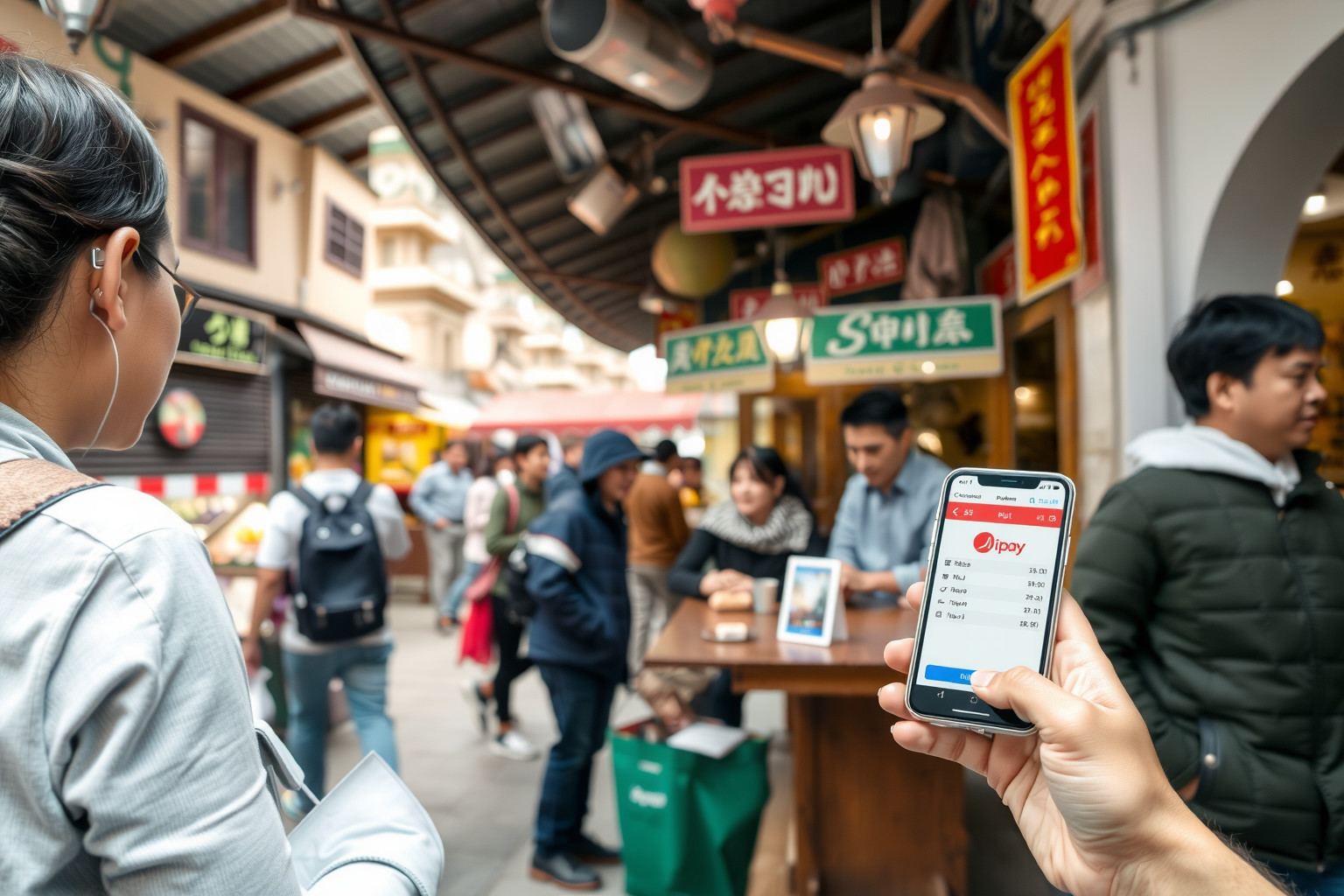 Az Alipay megkönnyíti a külföldi turisták helyi fizetéseit.