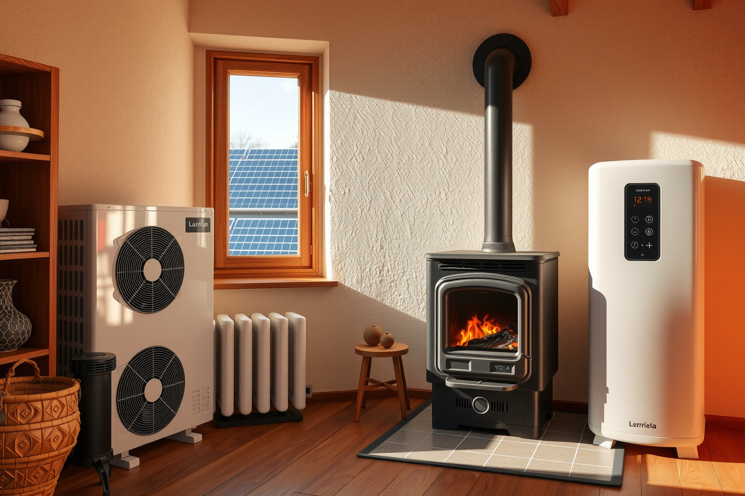 A cserépkályha kiválóan kombinálható napkollektorral a hatékonyságért.