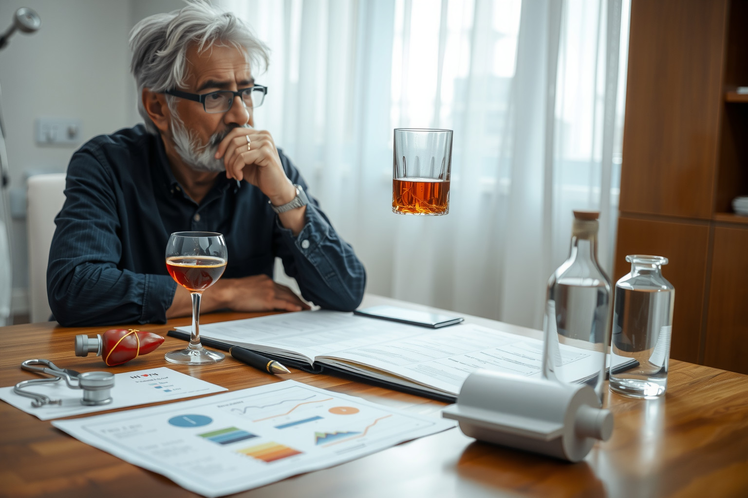 A krónikus alkoholfogyasztás súlyos májkárosodáshoz vezethet évek alatt.