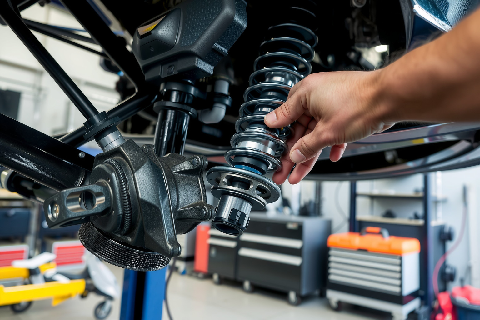 Az állítható futómű pontos beállítása növeli a vezetési biztonságot.