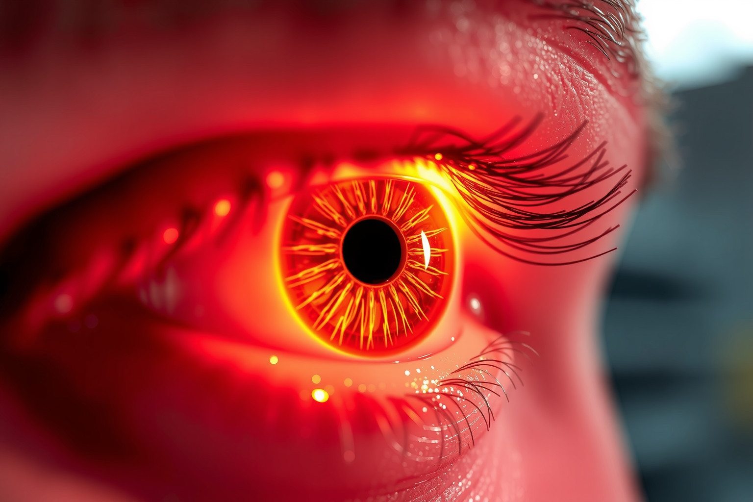 Az infravörös sugárzás hosszú távon a szemlencsét károsítja.