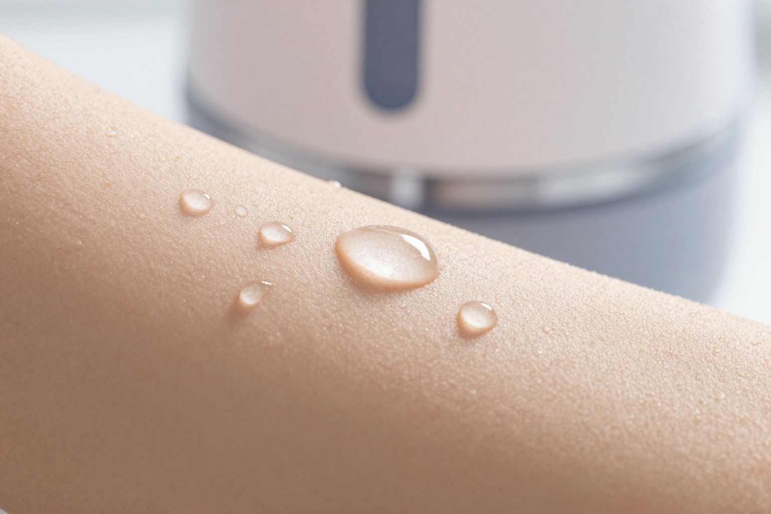 Az ioncserélt víz segíti a bőr mélytisztítását és hidratálását.