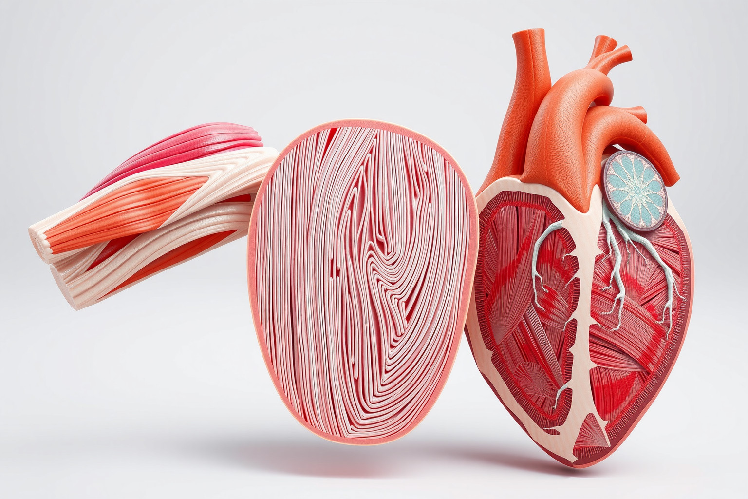 A szívizom automatikusan és ritmusosan húzódik össze.
