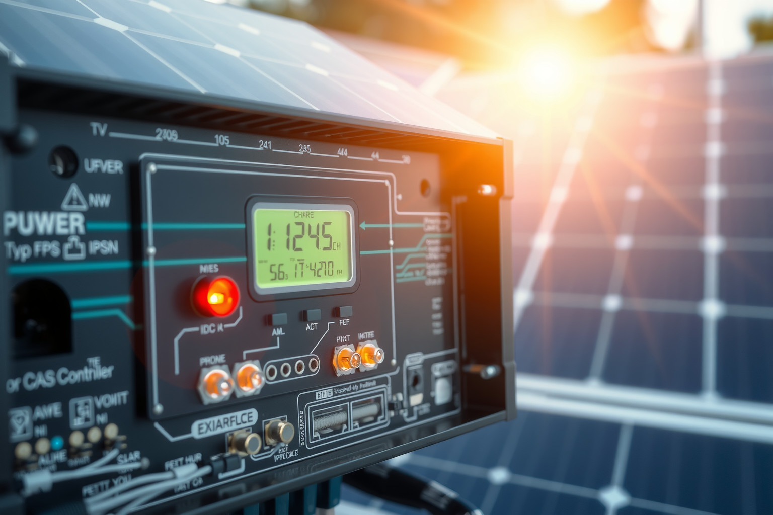 Az MPPT vezérlők folyamatosan optimalizálják a napelemek teljesítményét.