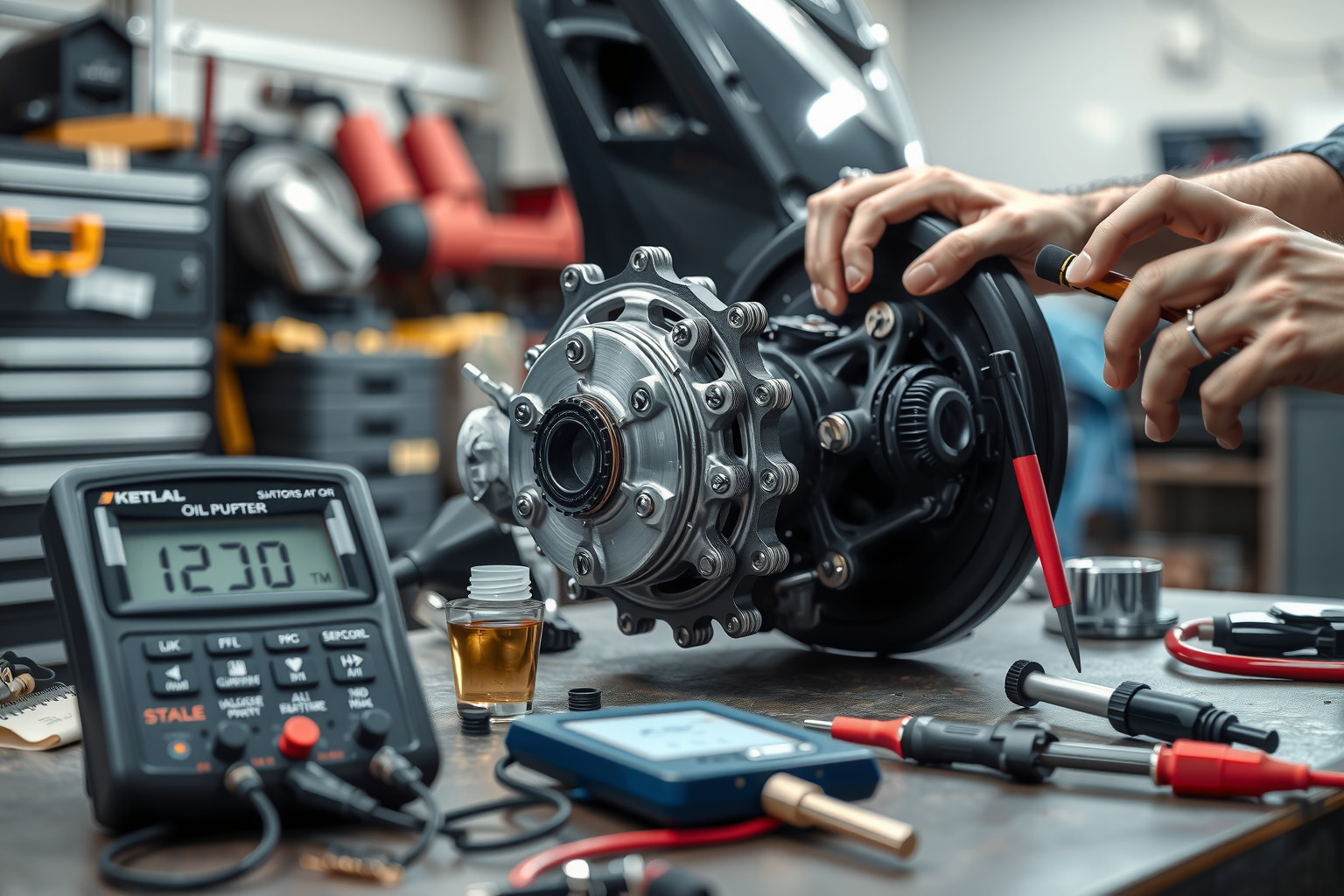 Az olajszivattyú zajos működése gyakori hibajelzés robogóknál.