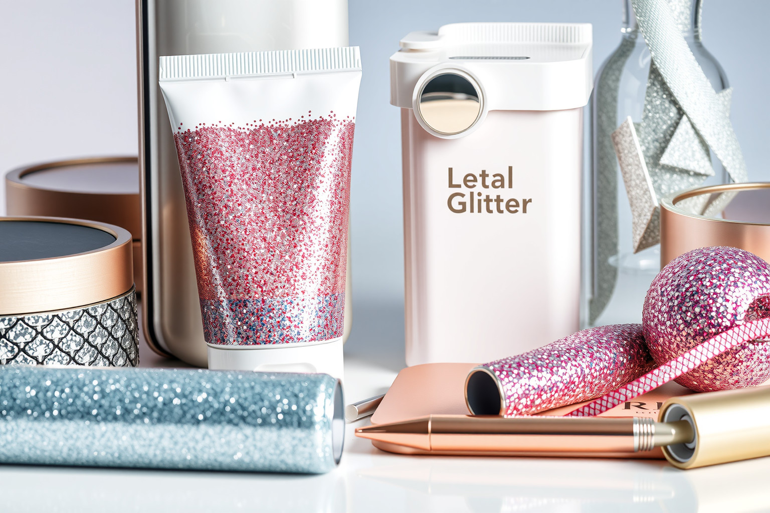 A csillámlapok kiemelik a termékek egyedi vizuális stílusát.