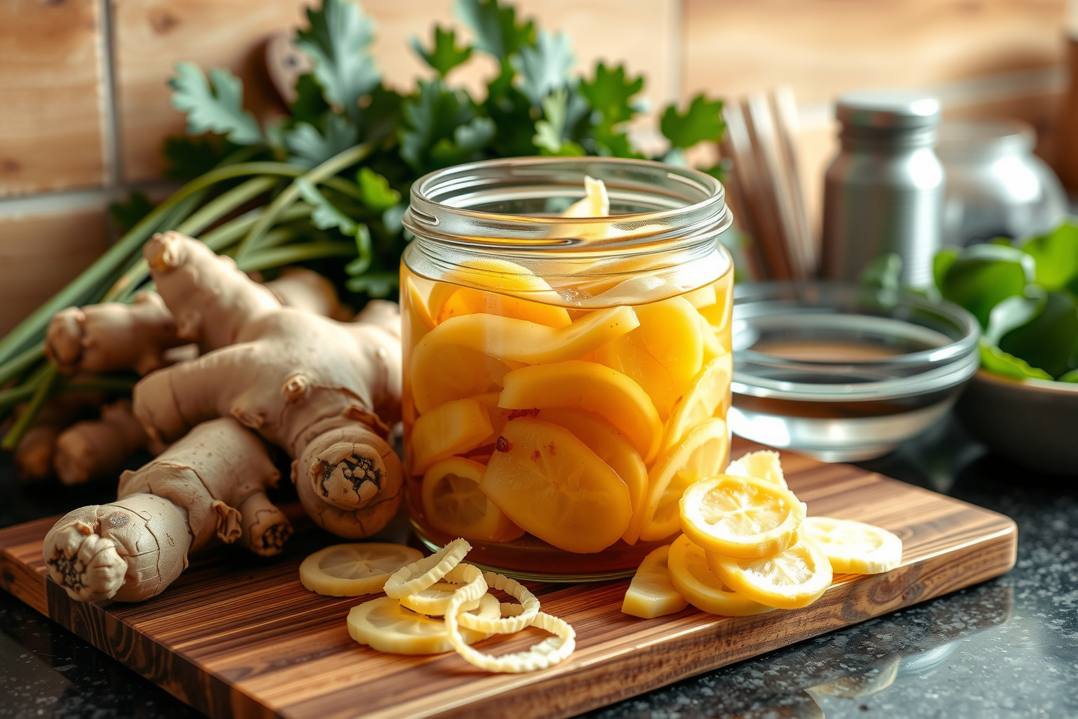 Az ecetes gyömbér hűtőben akár hónapokig friss marad.