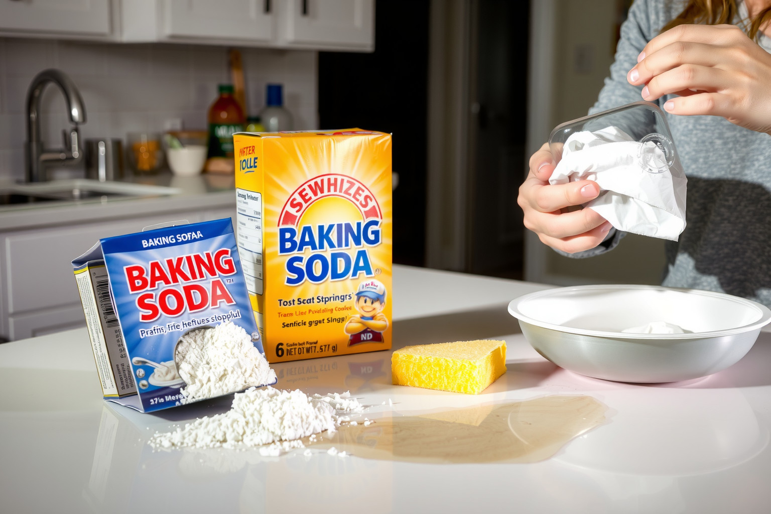 A túlzott szódabikarbóna használat károsíthatja a textíliákat.