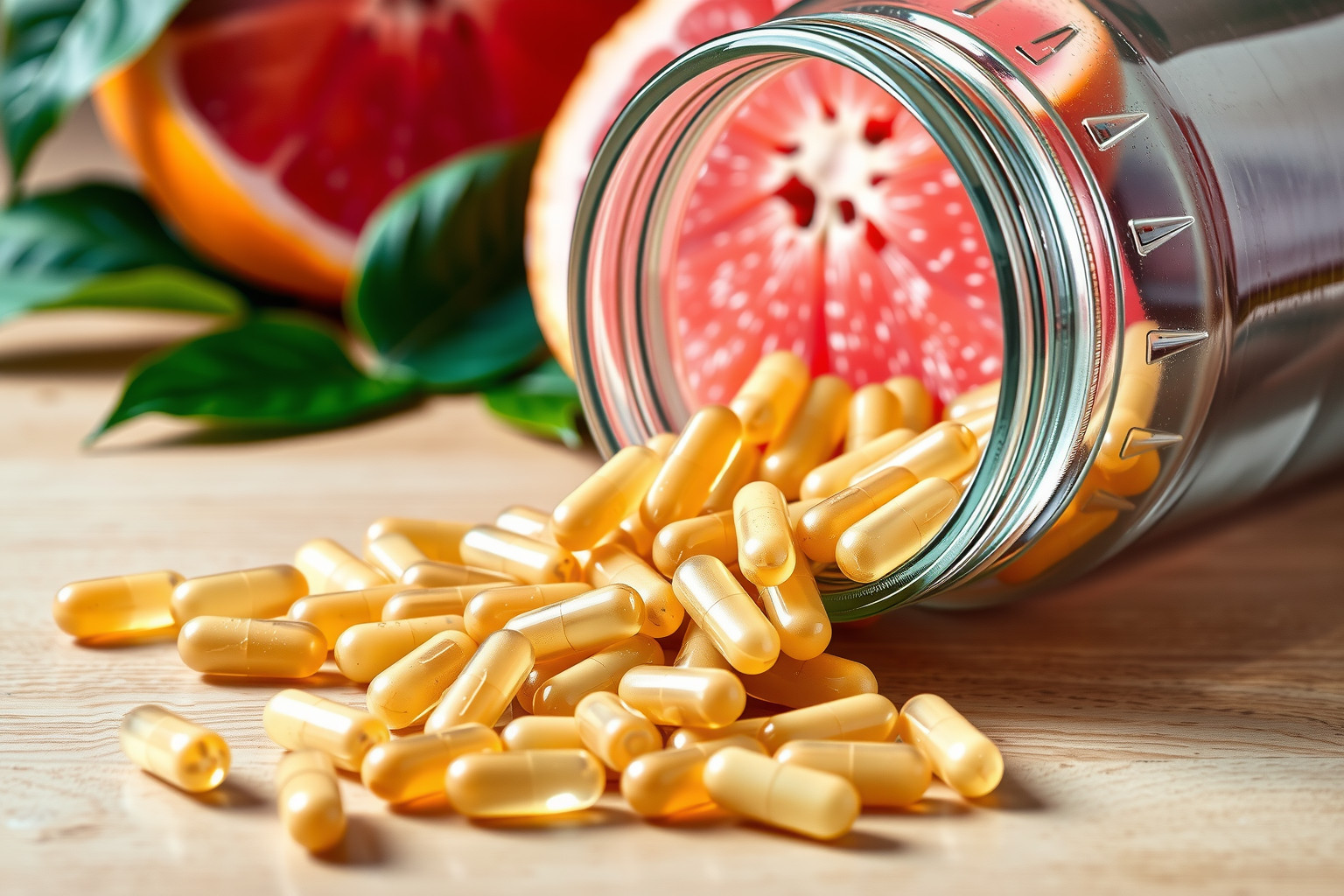 A grapefruit kapszula támogatja az immunrendszert és antioxidáns hatású.