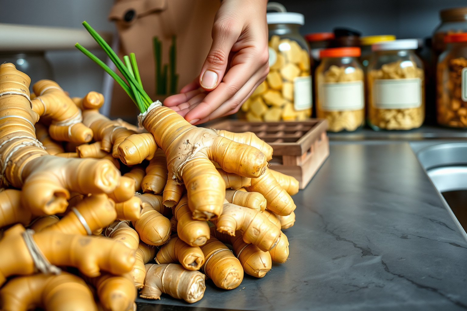 A gyömbért hűvös, száraz helyen légmentesen tárold a frissességért.
