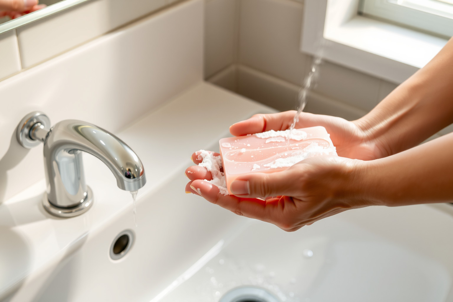 A Himalája sószappant nedves kézzel finoman masszírozd bőrödbe.