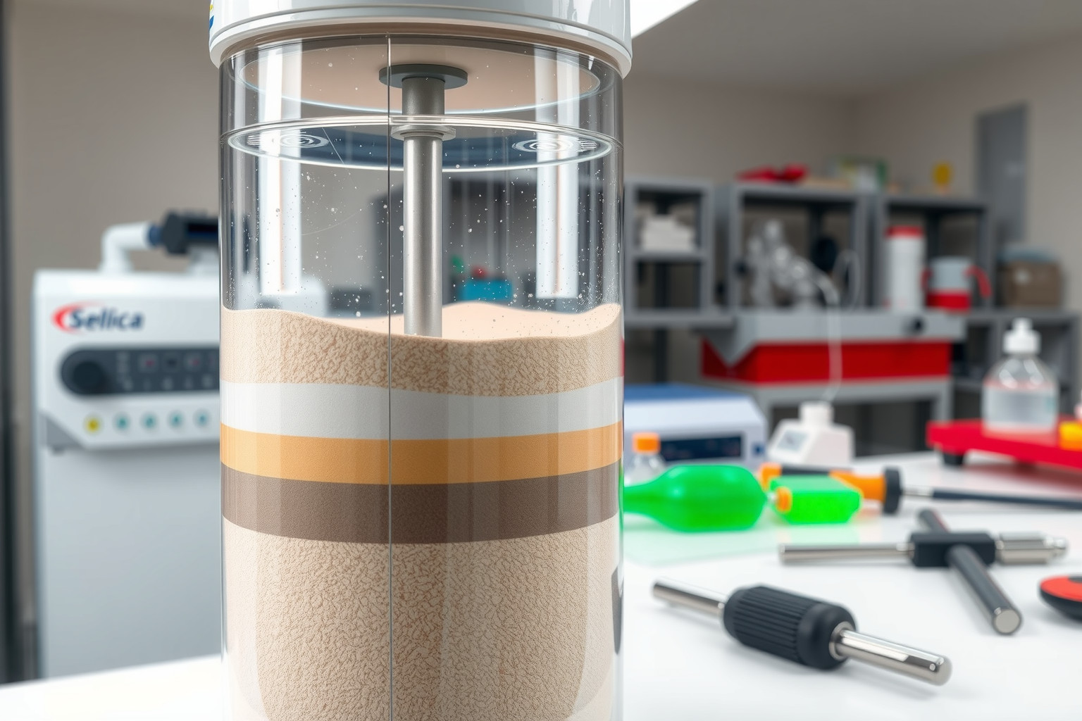 A homokszűrők hatékonyan távolítják el a szilárd részecskéket.