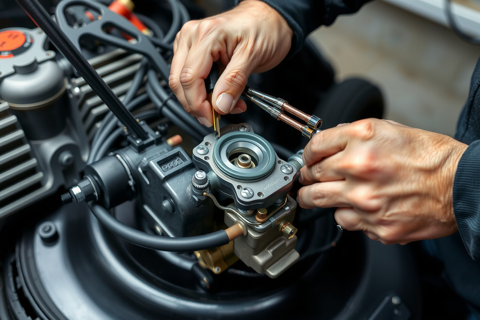 Az indítási nehézségek gyakran eltömődött karburátor miatt vannak.