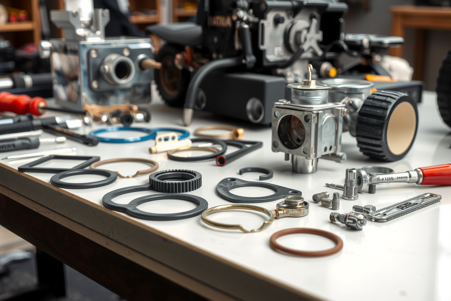 A karburátor felújító készlet minősége meghatározza a motor élettartamát.