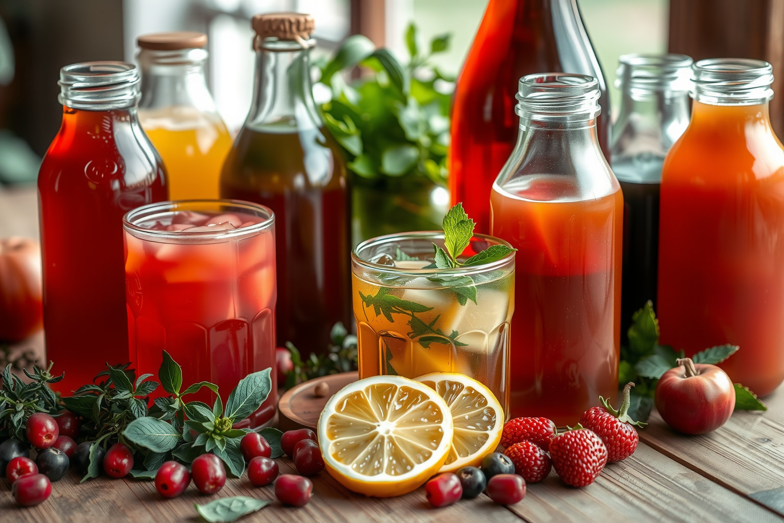 A kombucha különféle gyümölcsökkel és fűszerekkel ízesíthető kreatívan.