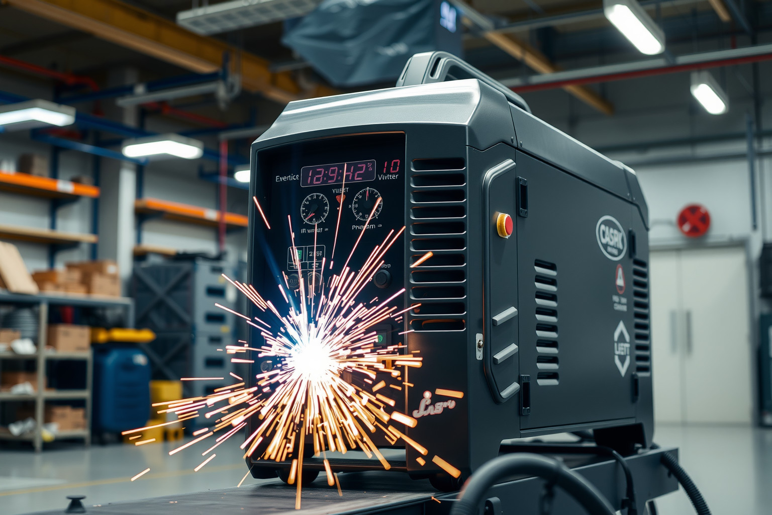 A hegesztő inverter energiatakarékos működése növeli a termelékenységet.