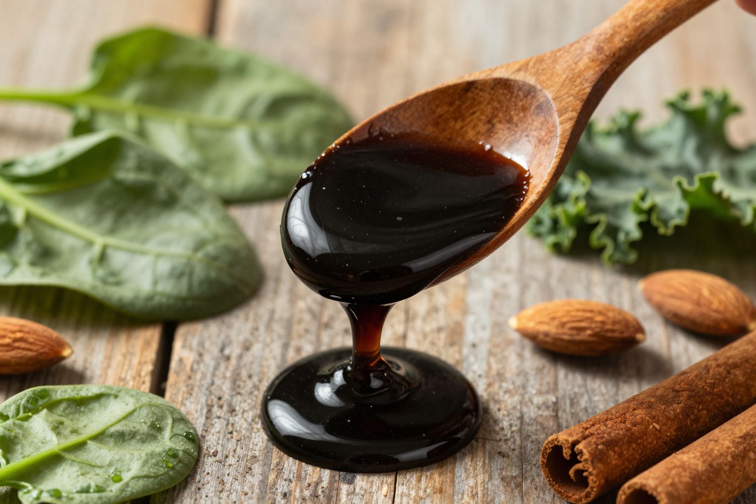 A melasz gazdag vasban, kalciumban és magnéziumban, természetes.