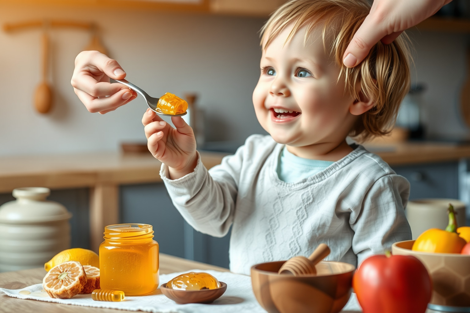 A méz egyéves kor után adható, immunerősítő hatással.