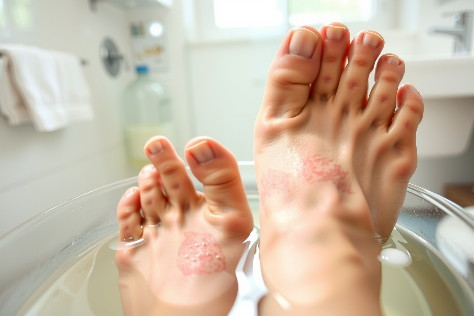 Az ecetes lábfürdő irritációt okozhat érzékeny bőrűeknek.