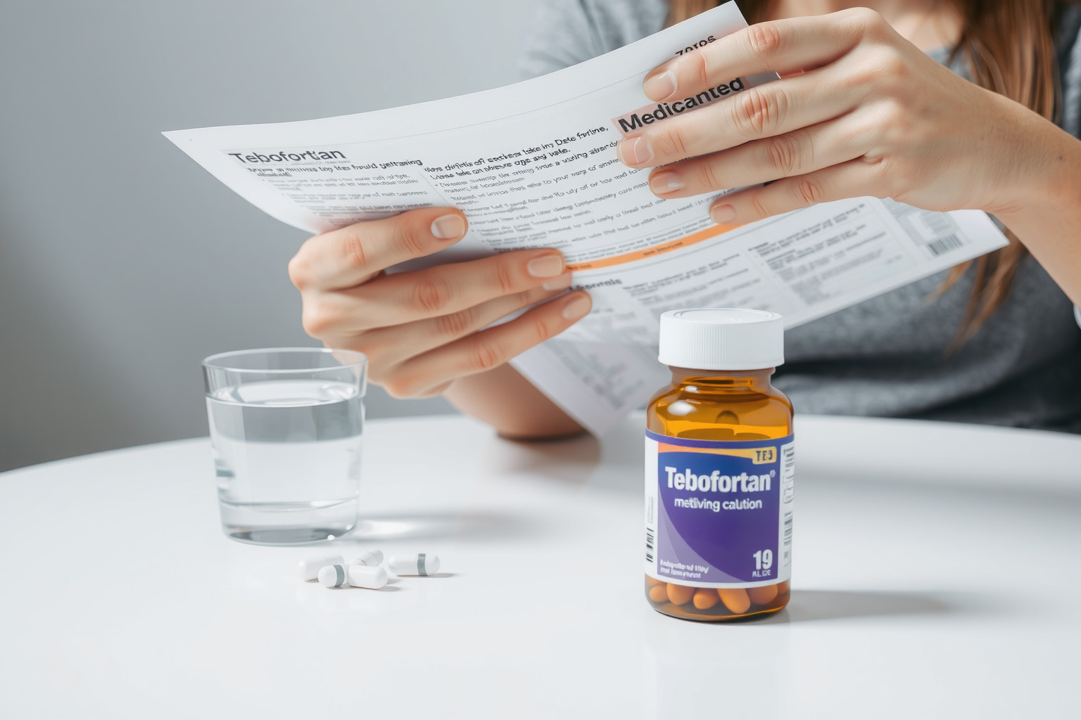 A Tebofortan szedése során figyelni kell az allergiás reakciókra.