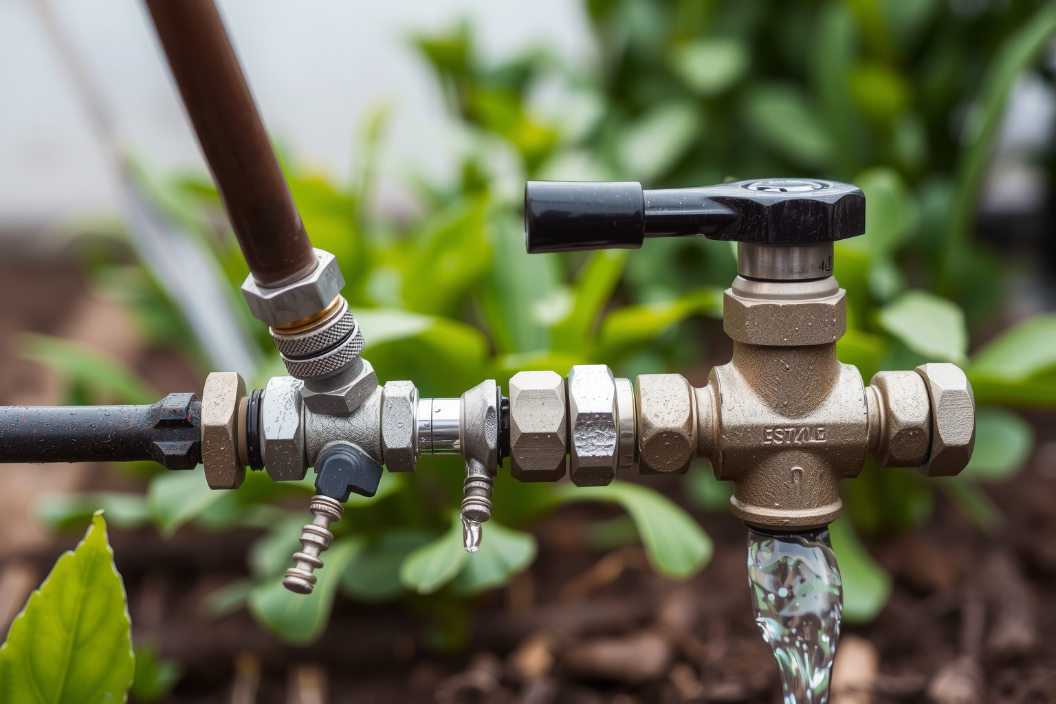 Az öntözőrendszer hatékony működéséhez megfelelő csapcsatlakozás szükséges.