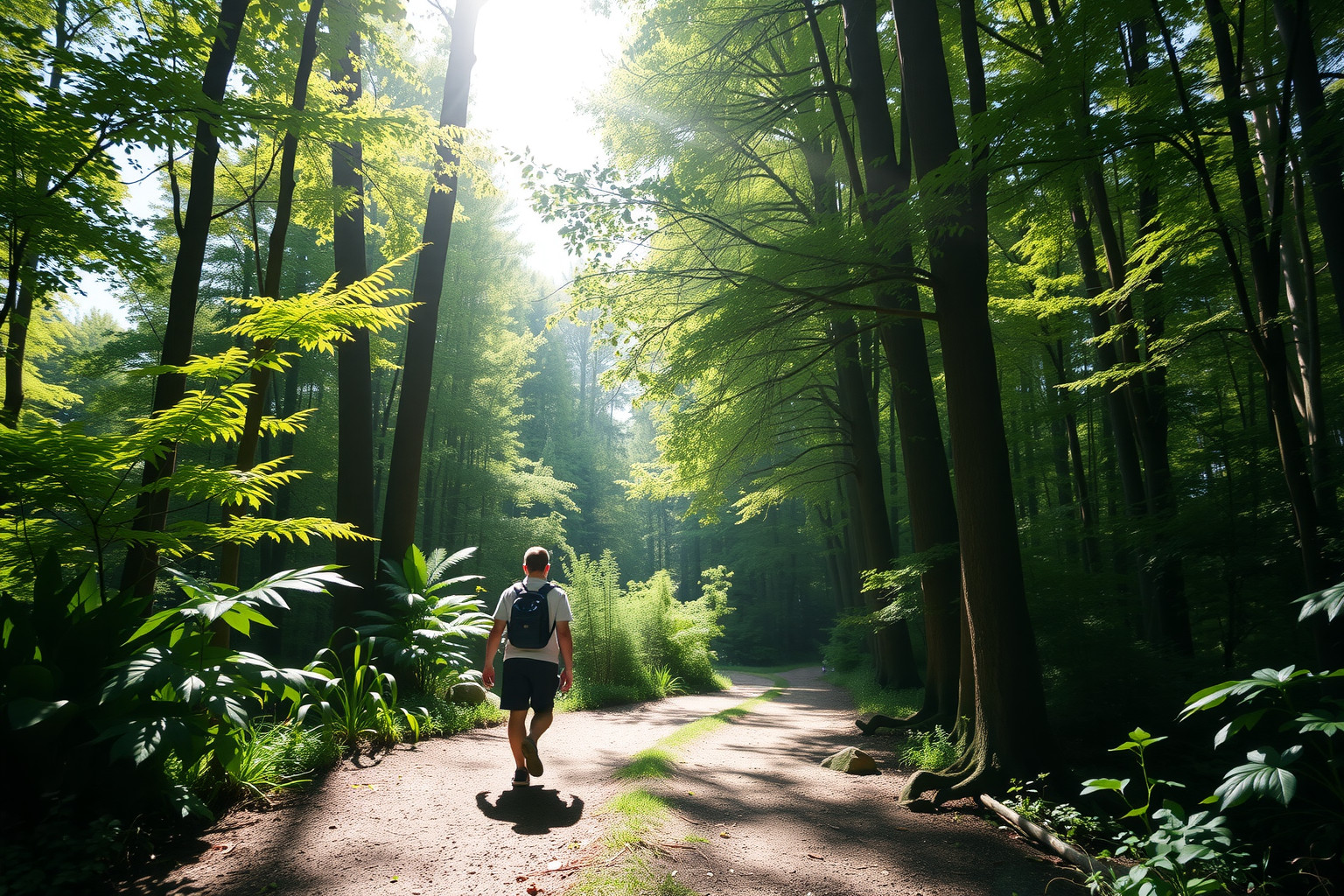 A természetben töltött séta csökkenti a stresszt és javítja a hangulatot.
