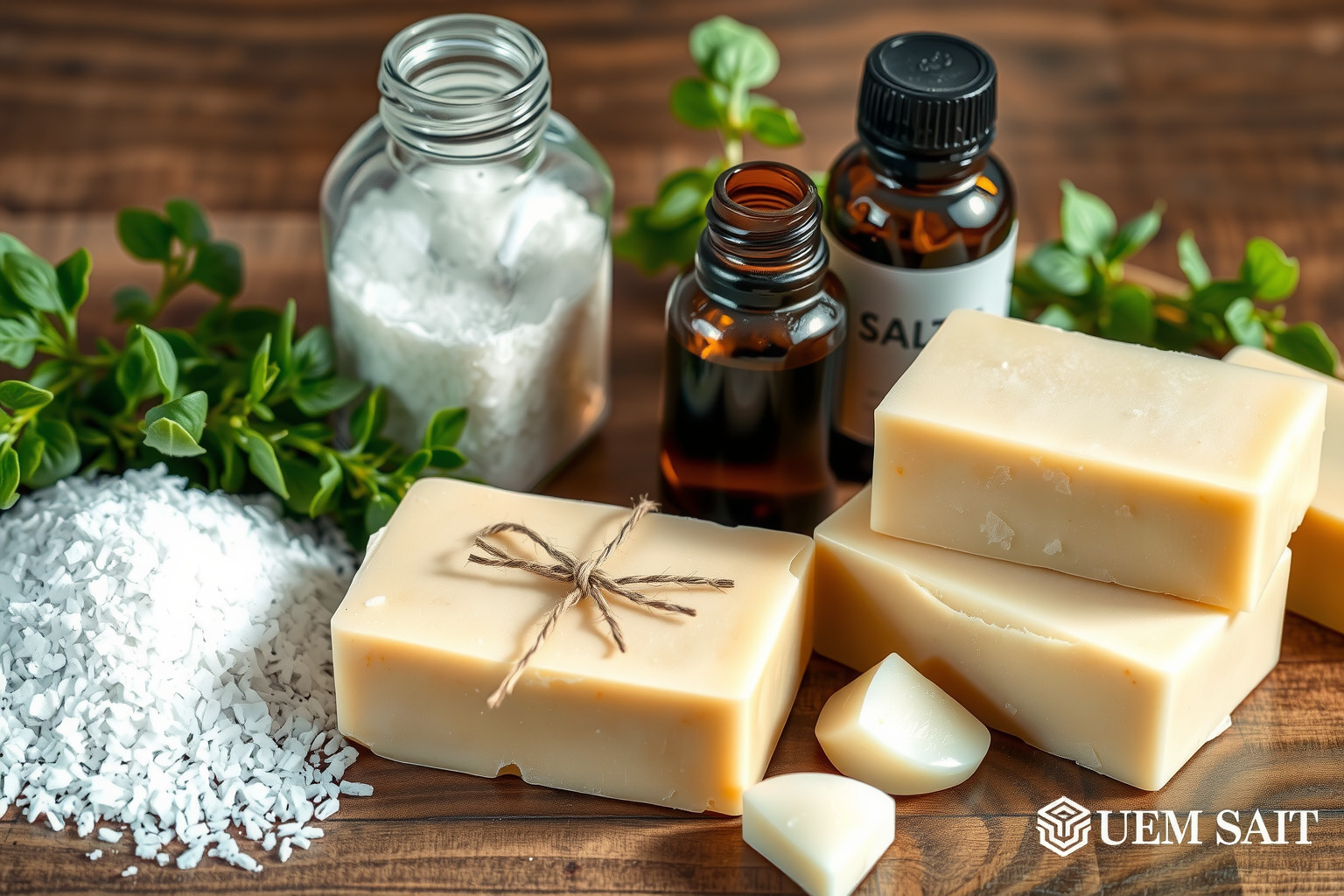 Parajdi sóval készült szappan házilag, természetes bőrápolásért.