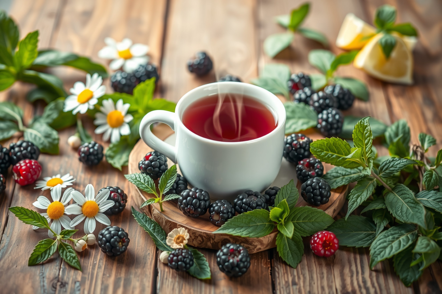 A szederlevél tea fokozza más gyógynövények egészségvédő hatását.