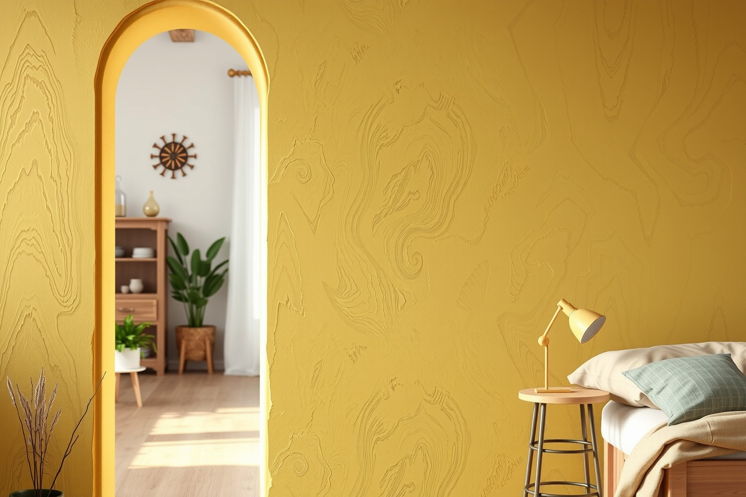 A mészfesték természetes színtartóssága évekig megőrzi szépségét.