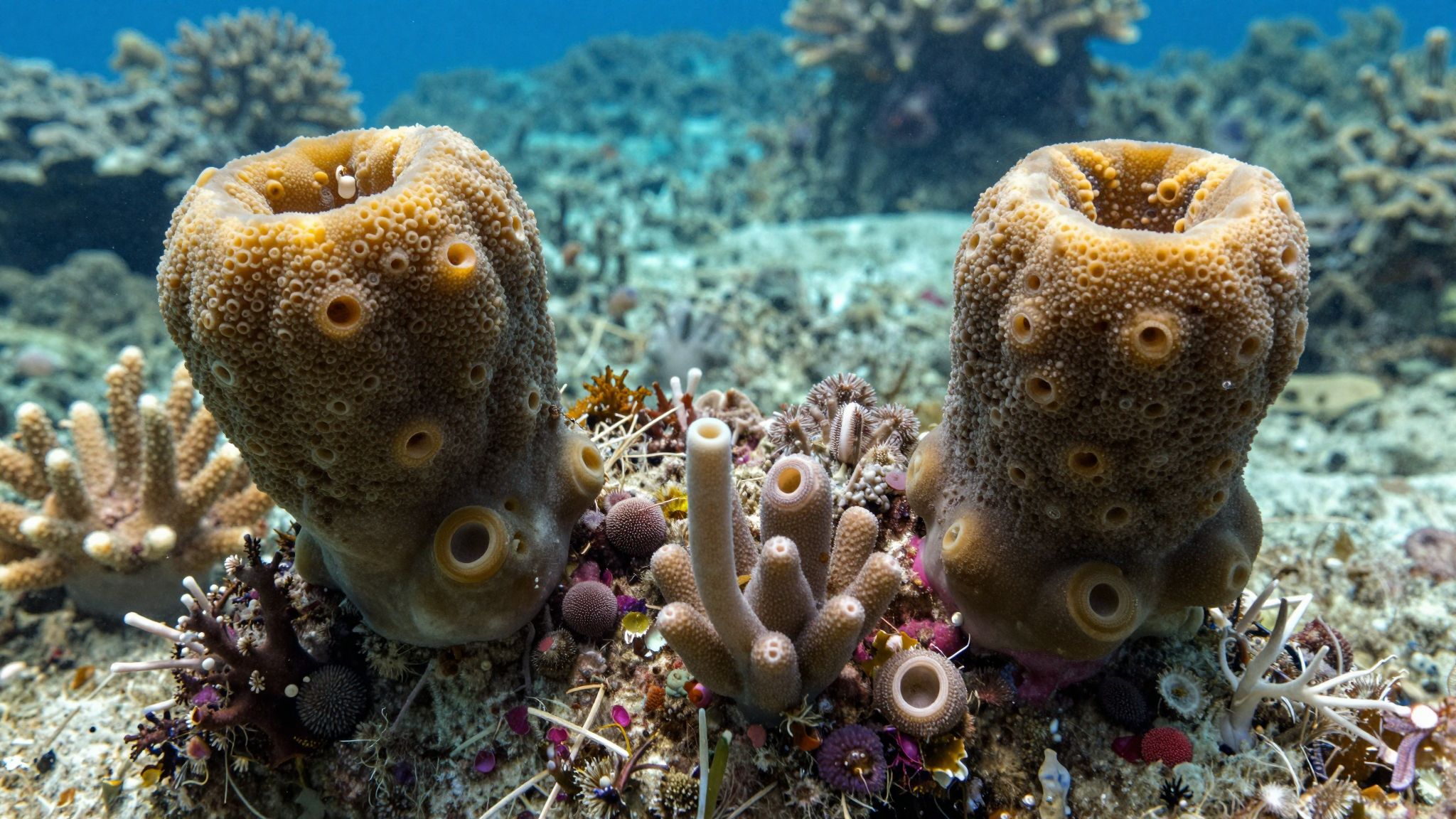 A szivacskórallok ivartalan és ivaros szaporodással egyaránt szaporodnak.