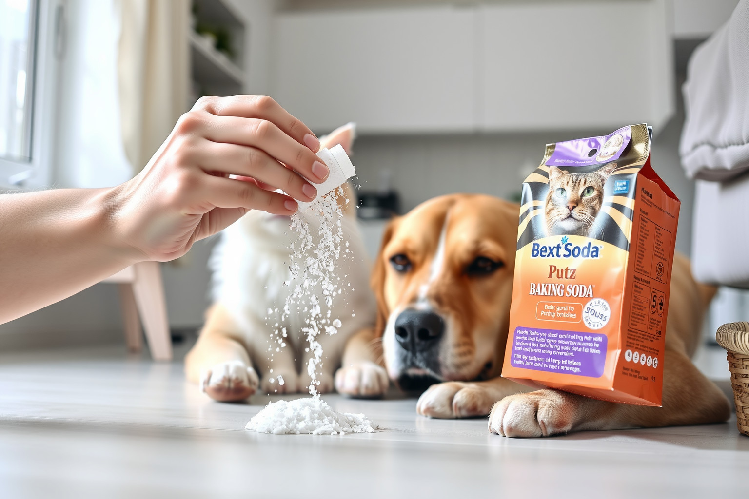 A szódabikarbóna segít a háziállatok szőrének frissítésében, óvatosan!