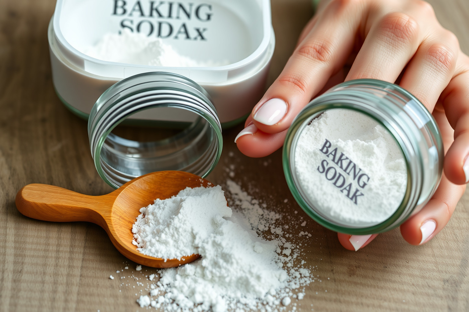 A szódabikarbóna gyengéden fehéríti és tisztítja a körmöket.