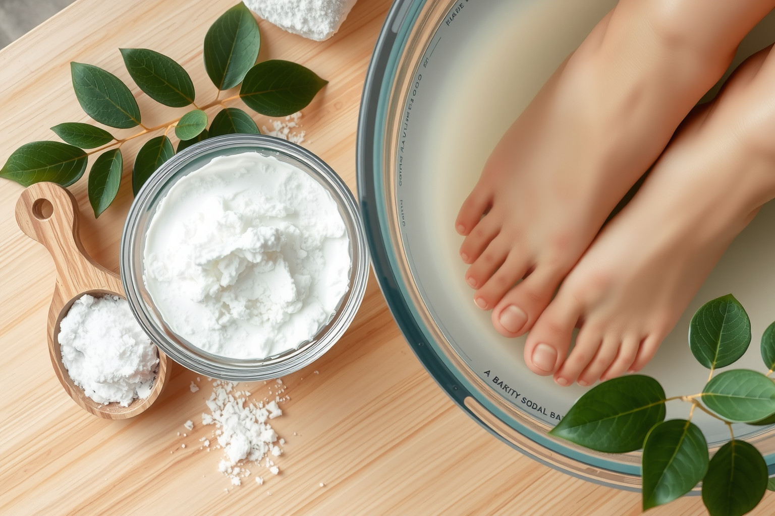 A szódabikarbóna savtalanítja a láb bőrét, gomba ellen hatékony.