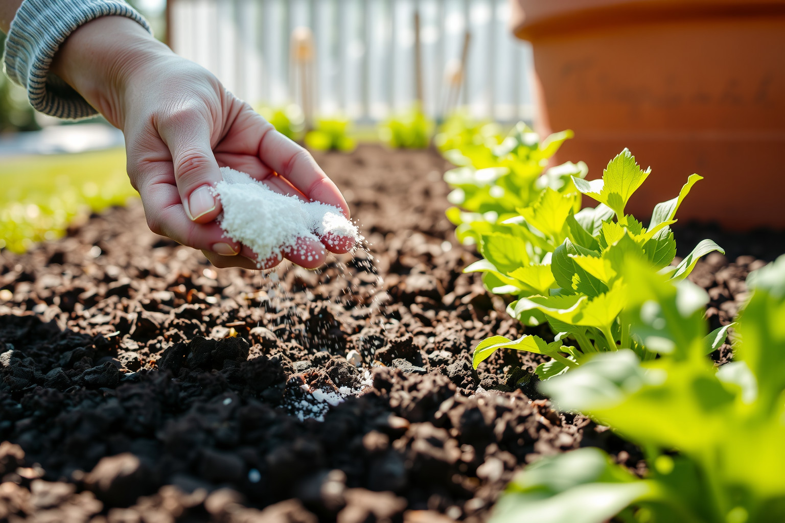 A szódabikarbóna túlzott használata károsíthatja a talajt.