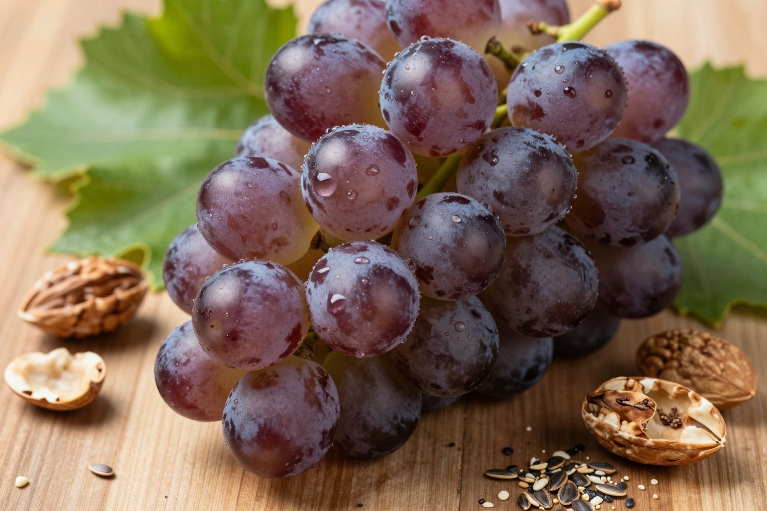 A borszőlő gazdag antioxidánsokban és C-vitaminban, támogatva az egészséget.