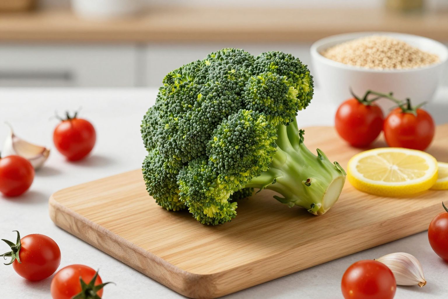 A brokkoli gazdag C-vitaminban és antioxidánsokban, támogatja az immunrendszert.