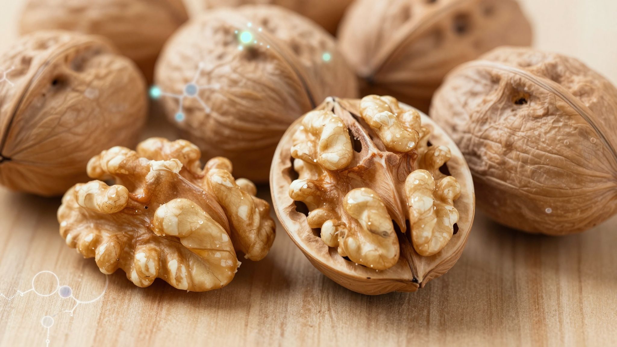 A dió bioaktív vegyületei gyulladáscsökkentő és érvédő hatásúak.