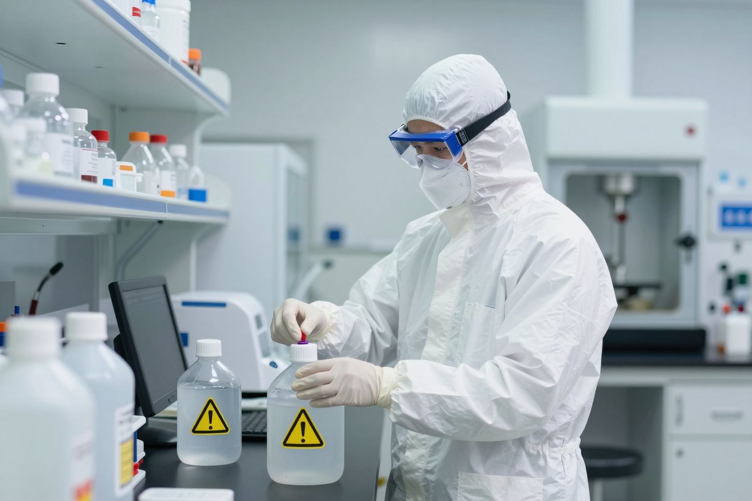 A védőfelszerelés használata csökkenti a fagyálló mérgezés kockázatát.