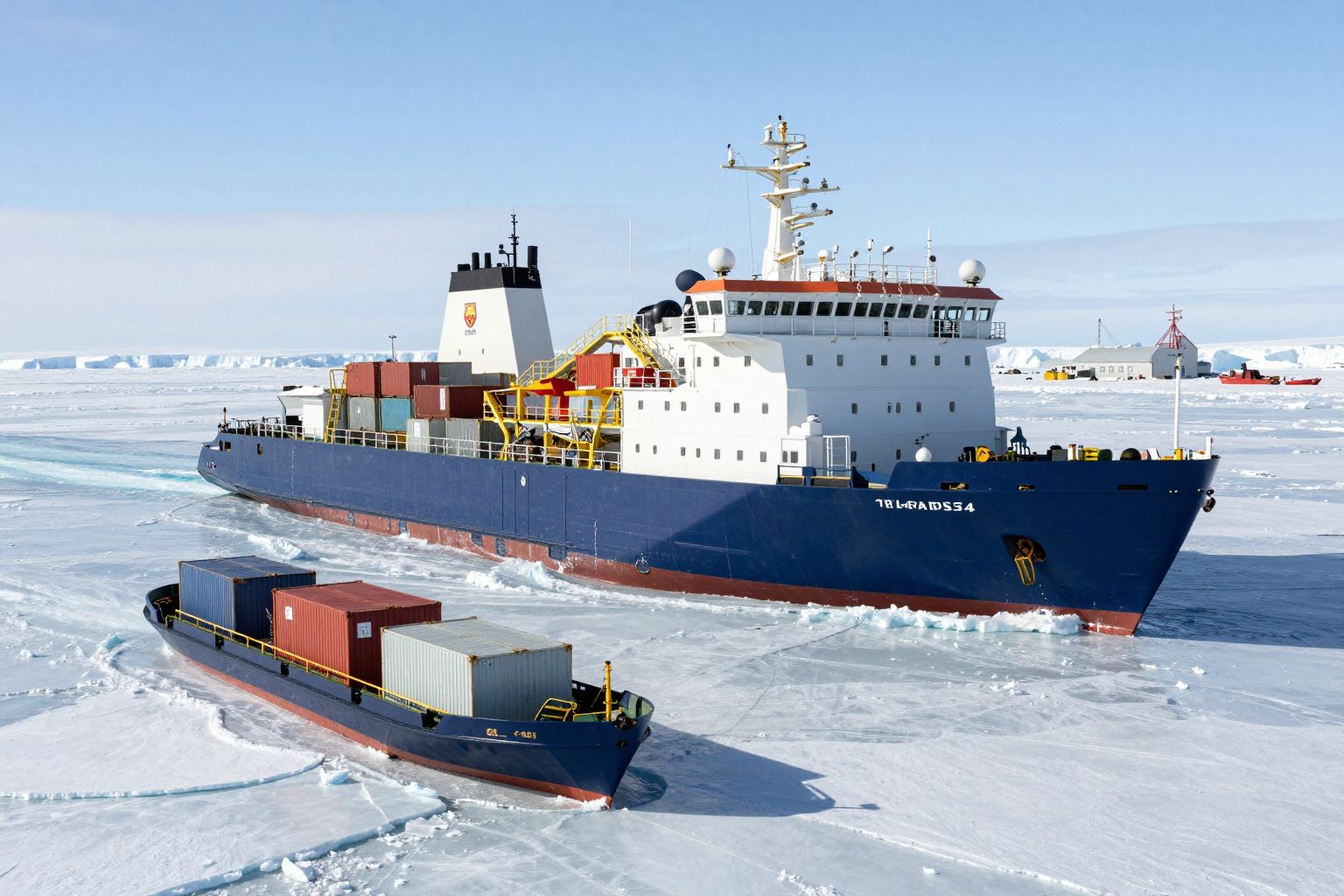 A jégtörő flották hatékony működése kulcs a sarki kereskedelemben.