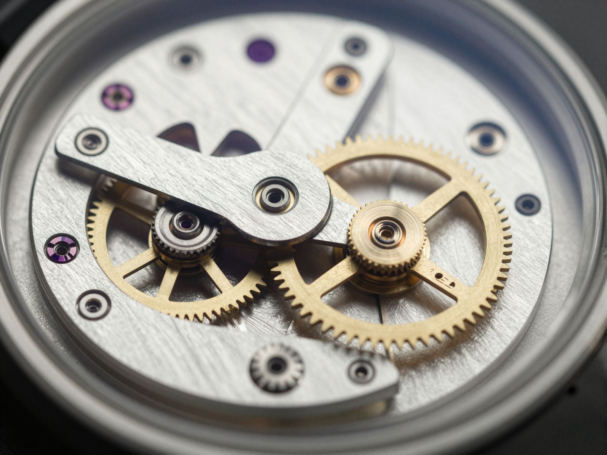 A kerékrendszer finom fogazása biztosítja a pontos időmérést.