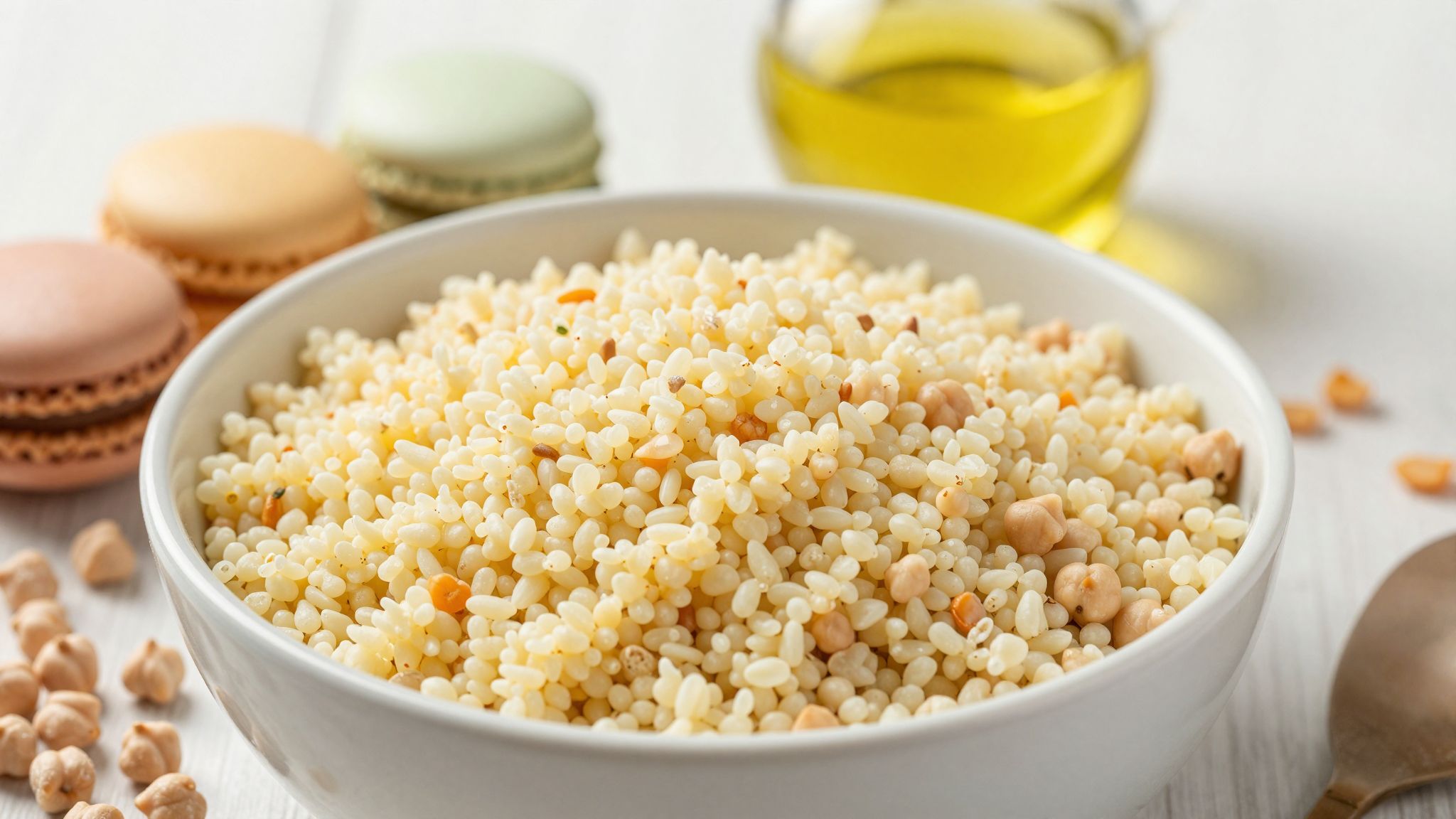 A kuszkusz főként komplex szénhidrátokat és mérsékelt fehérjét tartalmaz.