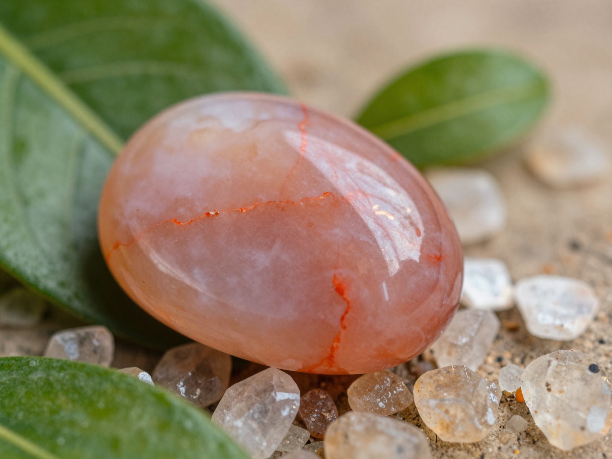 A rózsa jáspis harmonizálja az érzelmi egyensúlyt és gyógyít.